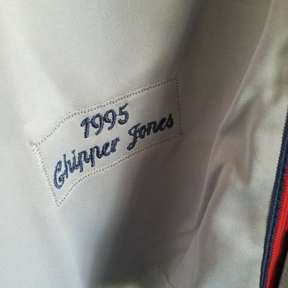 Chipper Jones Jersey Atlanta Braves 1995 Throwback Stitched NEW With Patches! - Picture 5 of 11